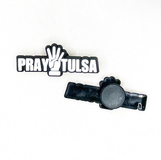 Pray 4 Tulsa Croc Charm